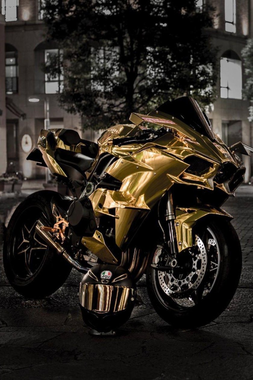 Кавасаки ниндзя золотой