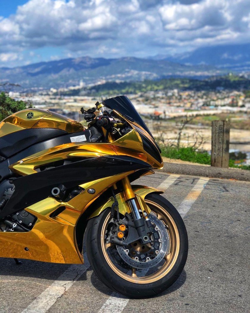 Yamaha r6 золото