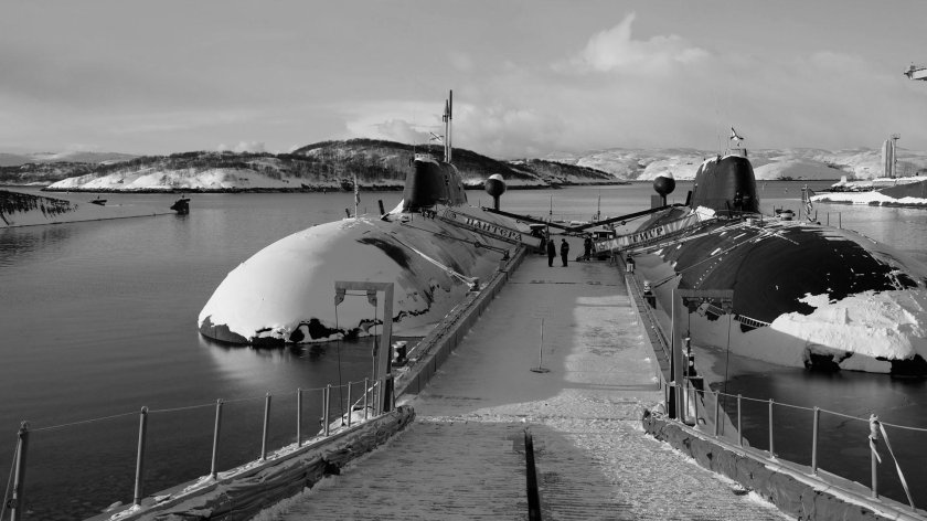 Мурманск база подводных лодок Гаджиево