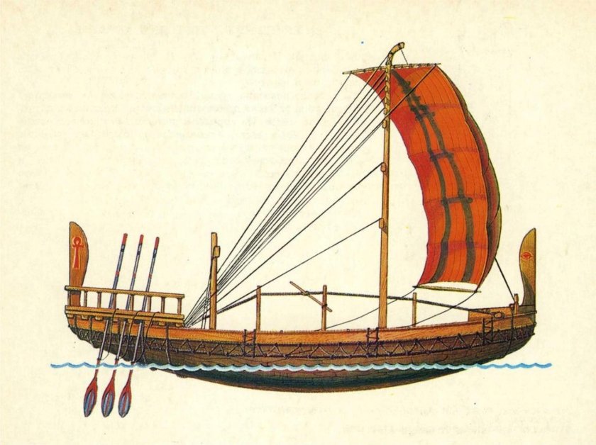 Финикийский торговый корабль
