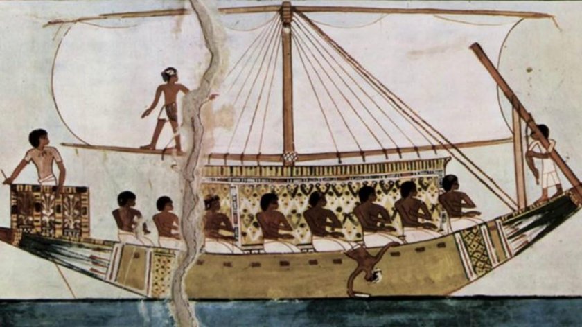 Древнеегипетские фрески Нил