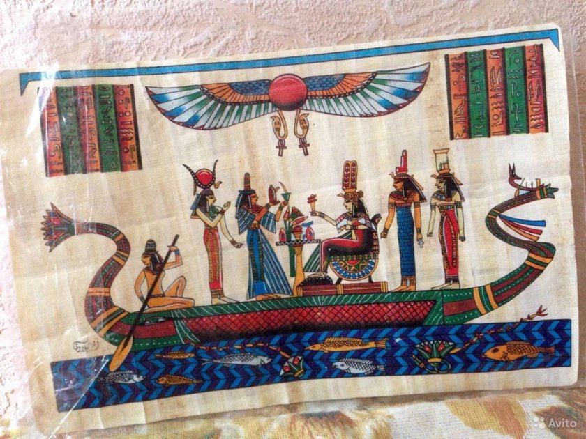 Египетская лодка из папируса