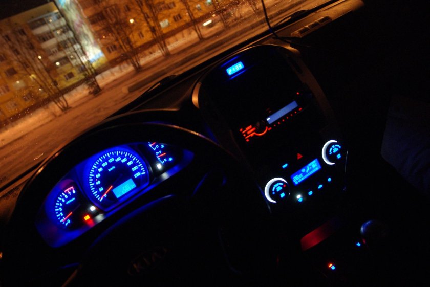 Пересвет салона Киа Церато 1