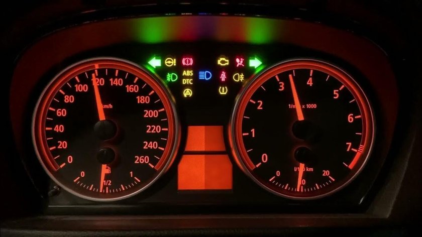 Щиток приборов БМВ е60 индикаторы