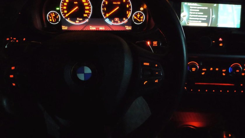 Приборка е34 в темноте