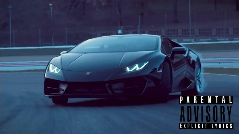 Ламборджини Хуракан ночью