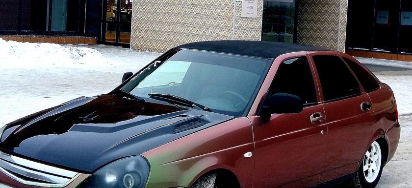 Капот в цвет Приора хэтчбек артикул