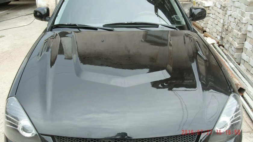 Капот Приора стеклопластик