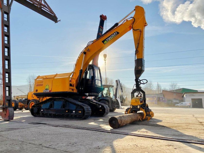 Харвестерная головка на экскаватор