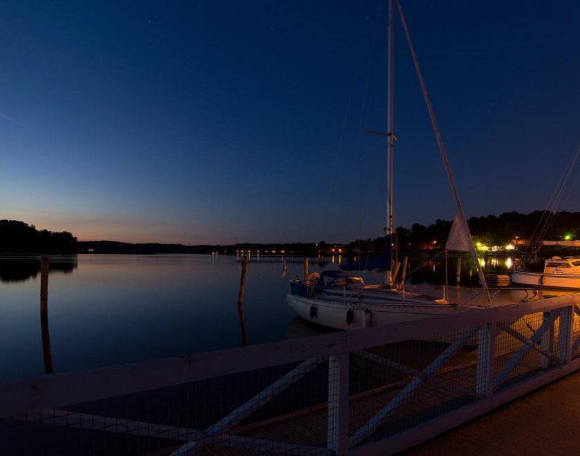 Причал вечер