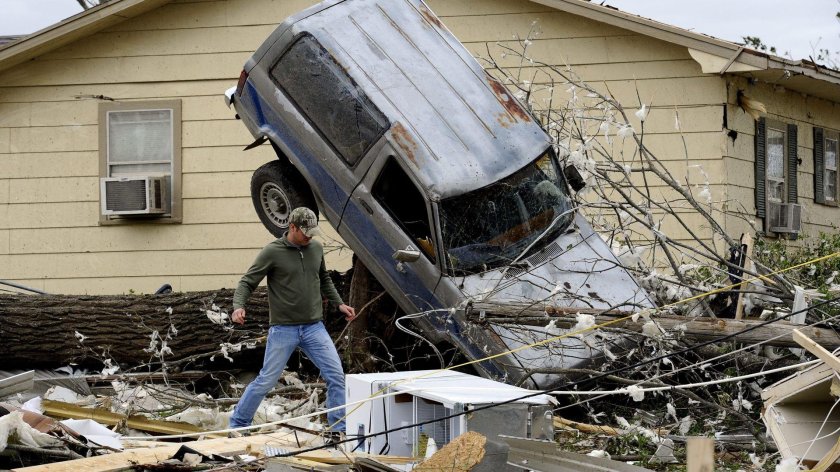 Разрушения от урагана