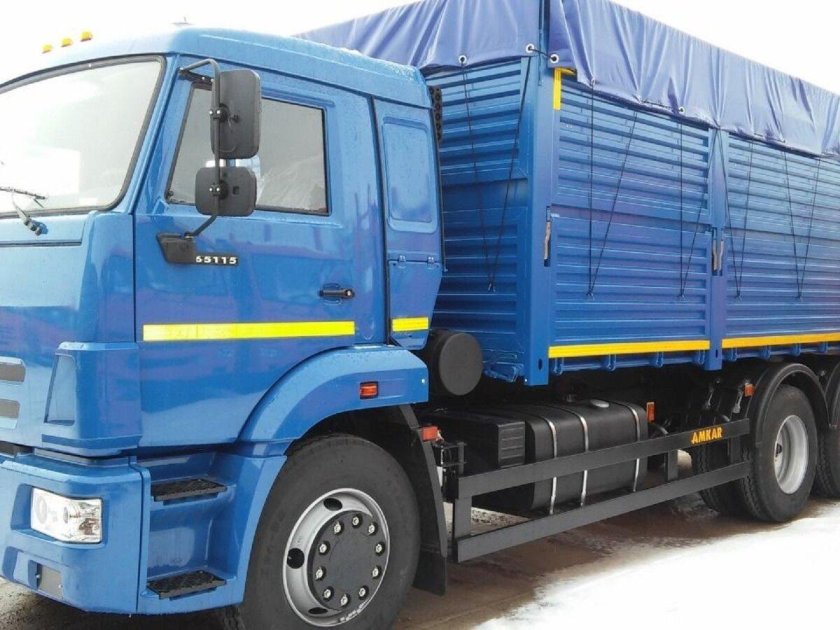 КАМАЗ 65115 бортовой зерновоз