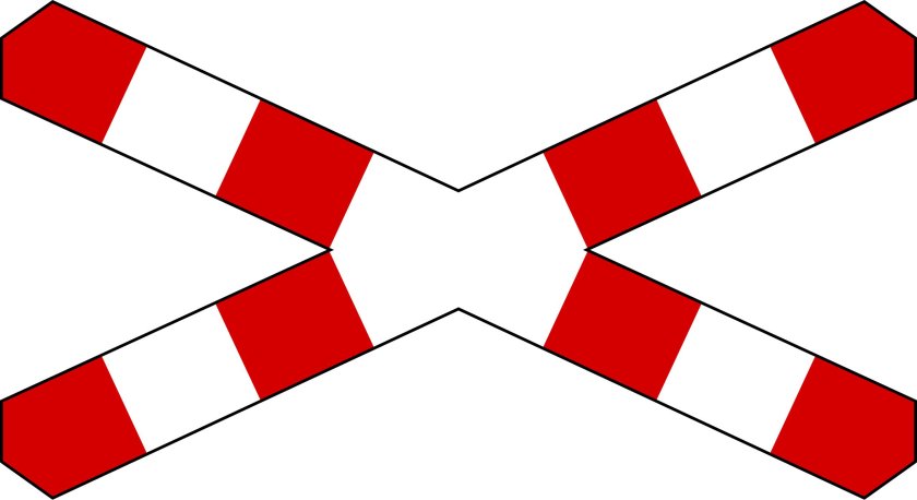 Знак 1.3.1. однопутная железная дорога