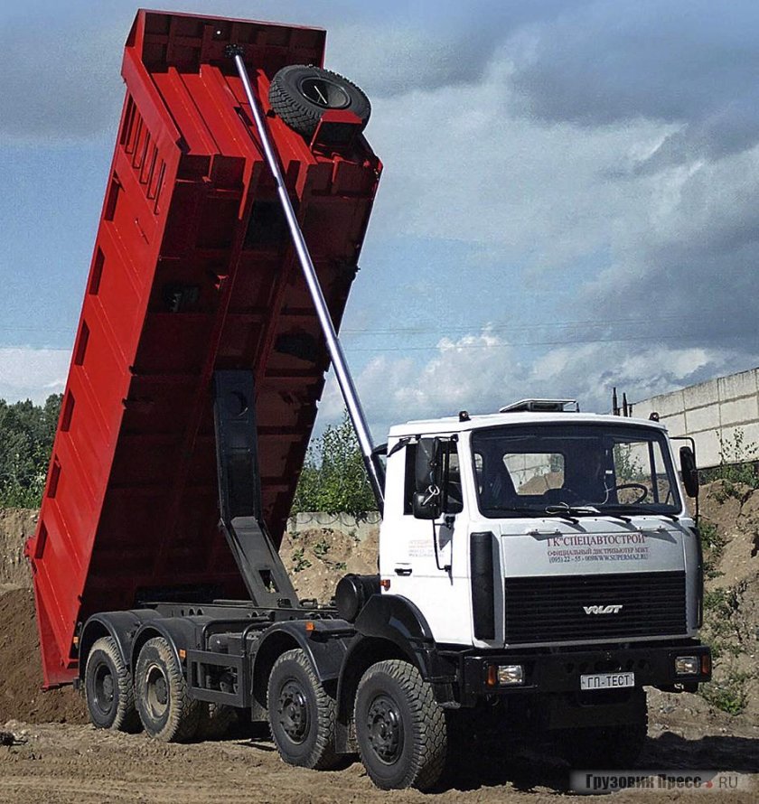 Самосвал МЗКТ-65151, 8х4