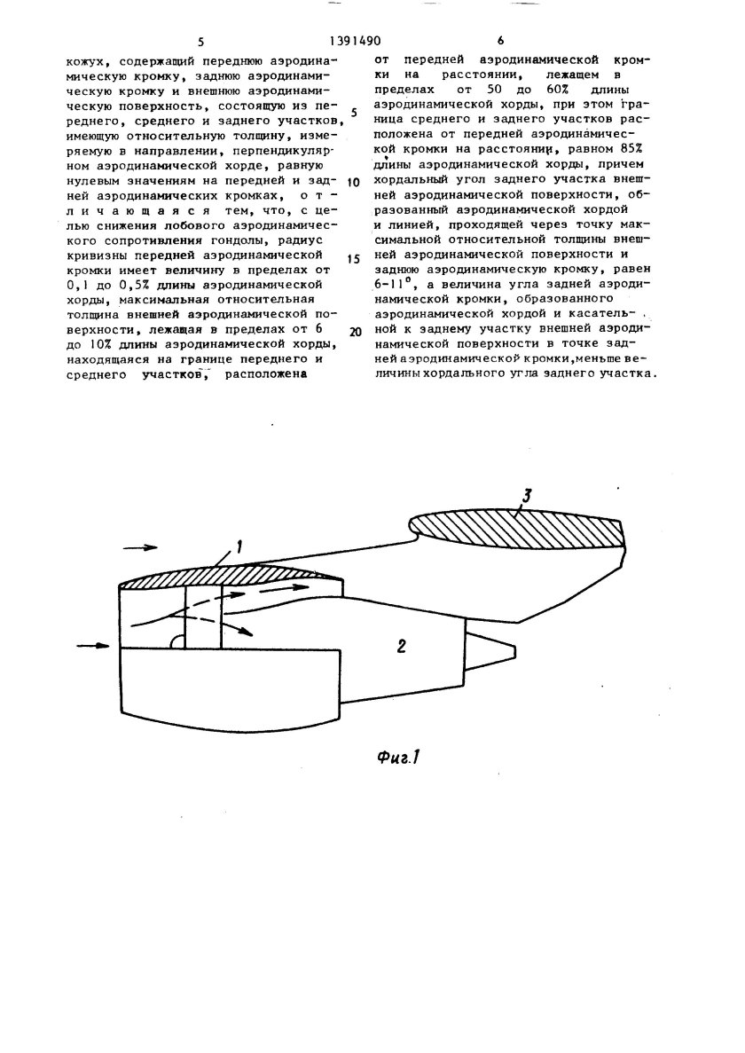 Конструкция мотогондолы самолета