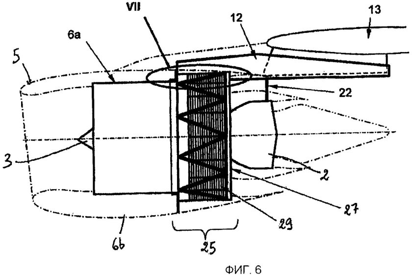 Схема двухконтурного турбореактивного двигателя