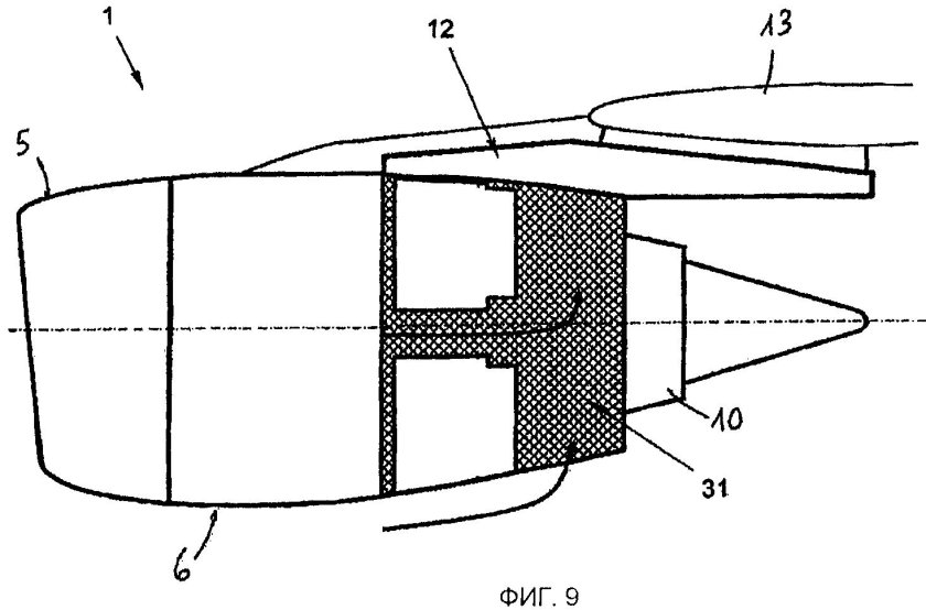 Схема двухконтурного турбореактивного двигателя