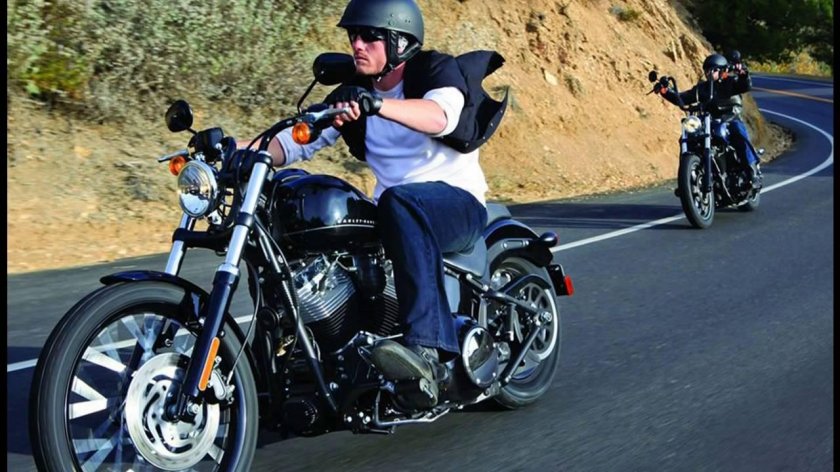 Байкер Харлей Дэвидсон