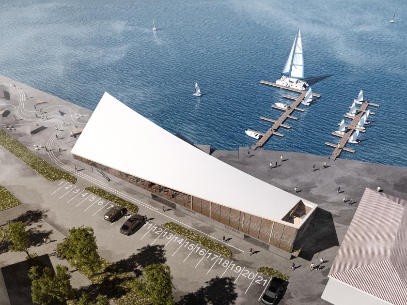 Яхт клуб архитектура