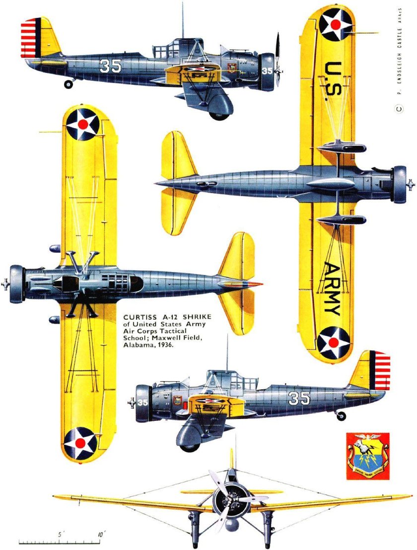 A-8 / 10 / 12 "Shrike", бомбардировщик фирмы Curtiss