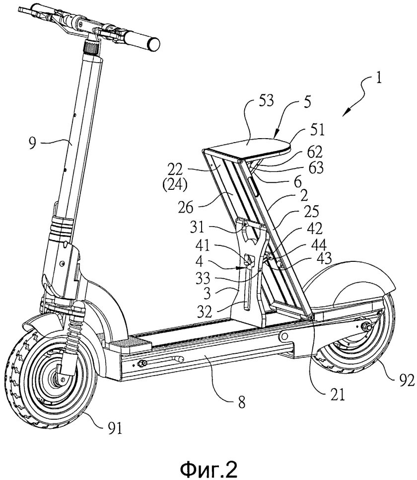Рама для электросамоката чертеж