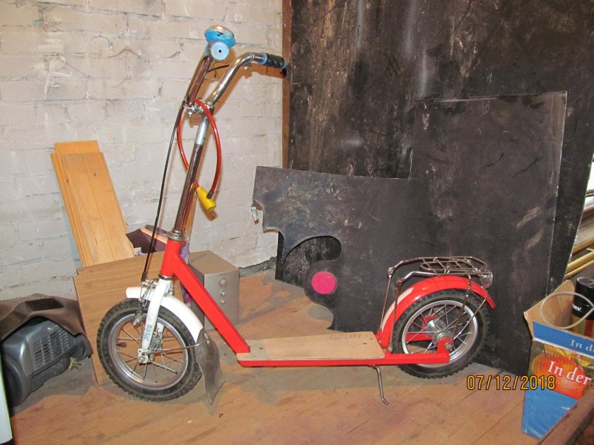 Самокат из велосипеда