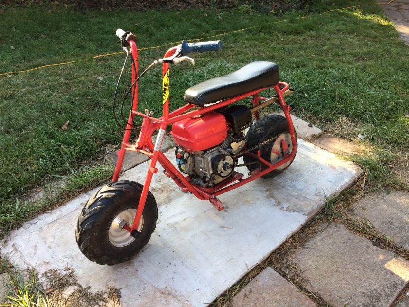 Мини мопед из триммера