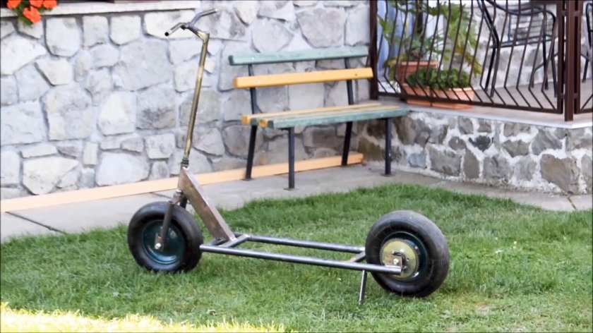 Самокат из профильной трубы