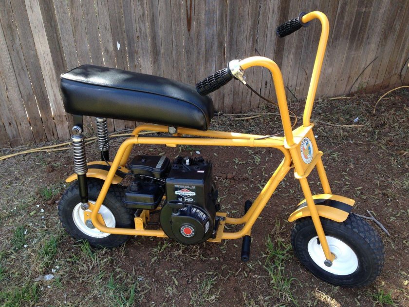 Мини мотоцикл с мотором от триммера