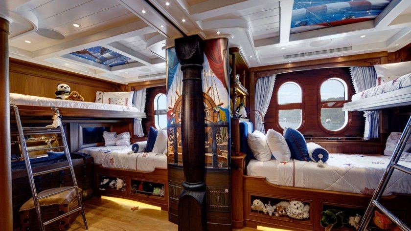 Интерьер каюты капитана