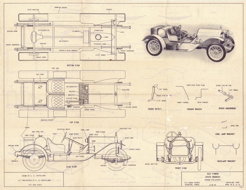 Ford model a 1927 Blueprint