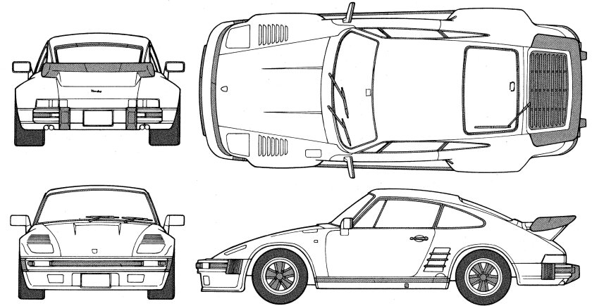 Porsche 930 Blueprint