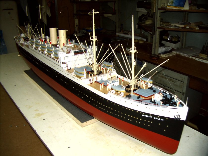 Пароход Альберт баллин модель
