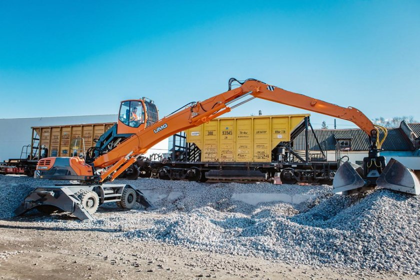 Экскаватор-перегружатель колесный UMG e230wh