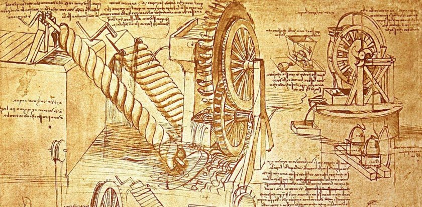 Вечный двигатель Леонардо да Винчи чертежи