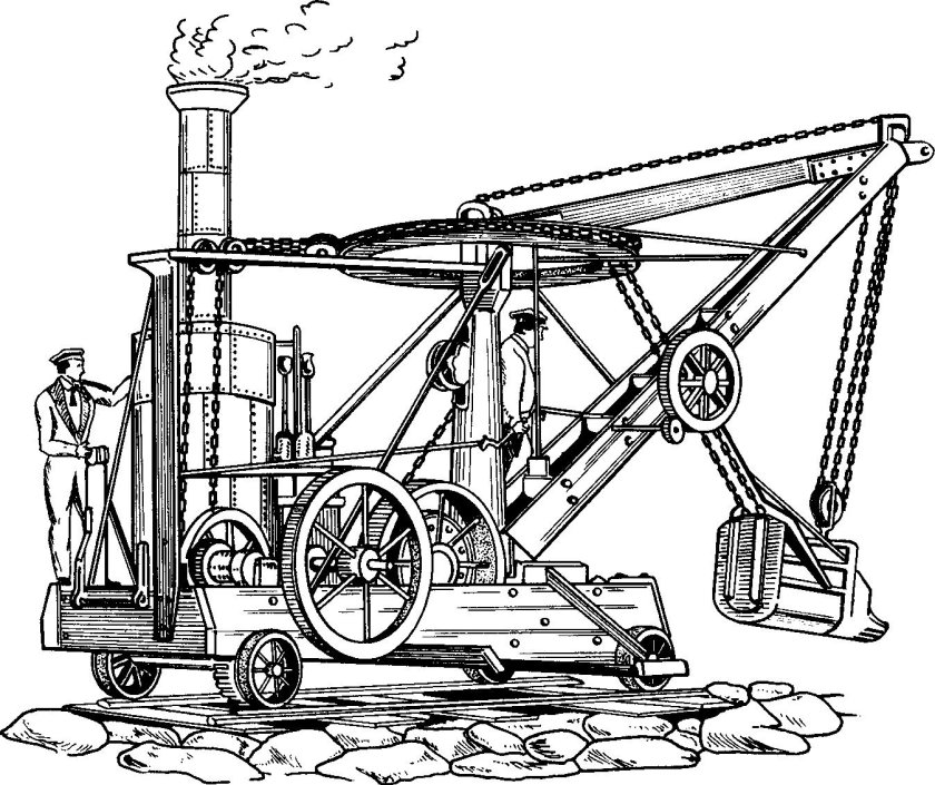 Паровые экскаваторы 19 века