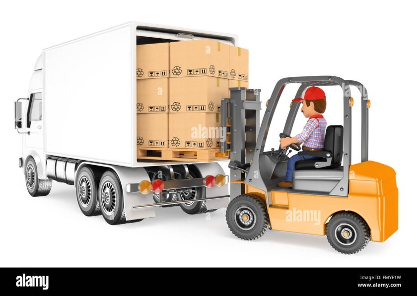 Разгрузка товара на складе