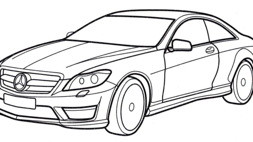 Мерседес ЦЛС 63 АМГ раскраска