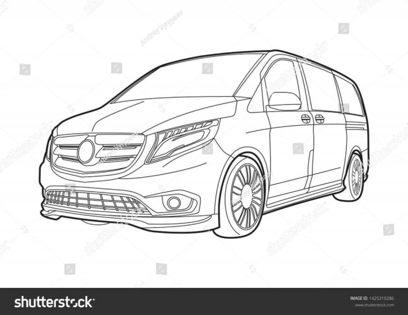 Раскраска минивэн