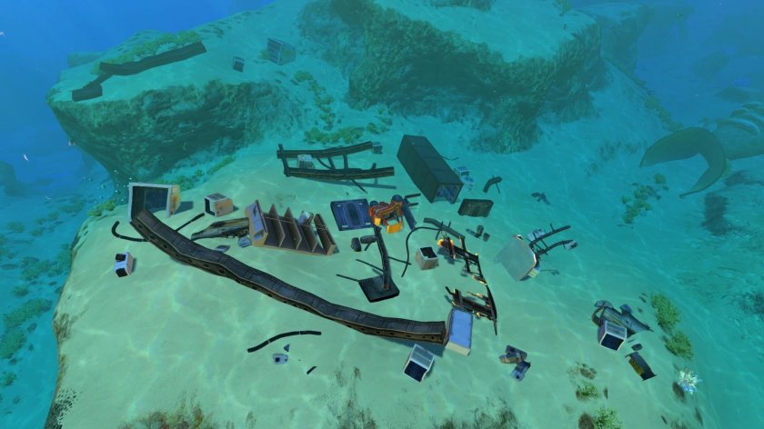 Затонувшие части Авроры Subnautica