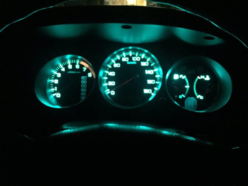 Пересвет приборной панели Honda Torneo