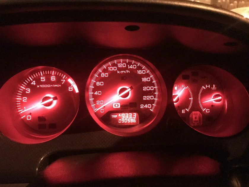 Honda Torneo Пересвет приборки