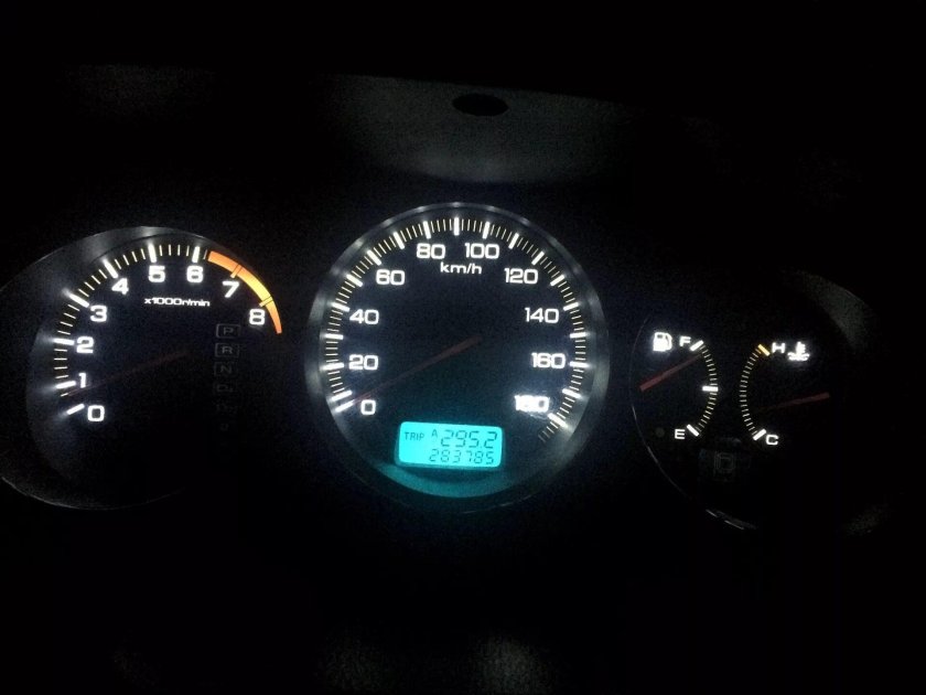 Пересвет приборной панели Honda Torneo