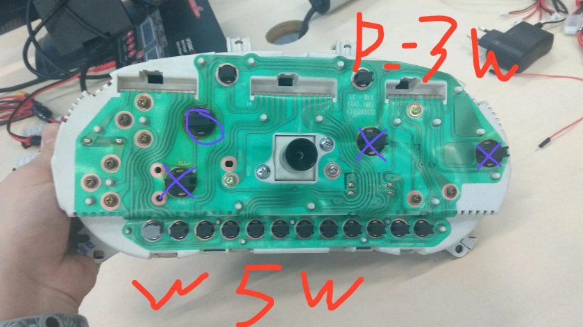 Лампы щитка приборов Hyundai Accent