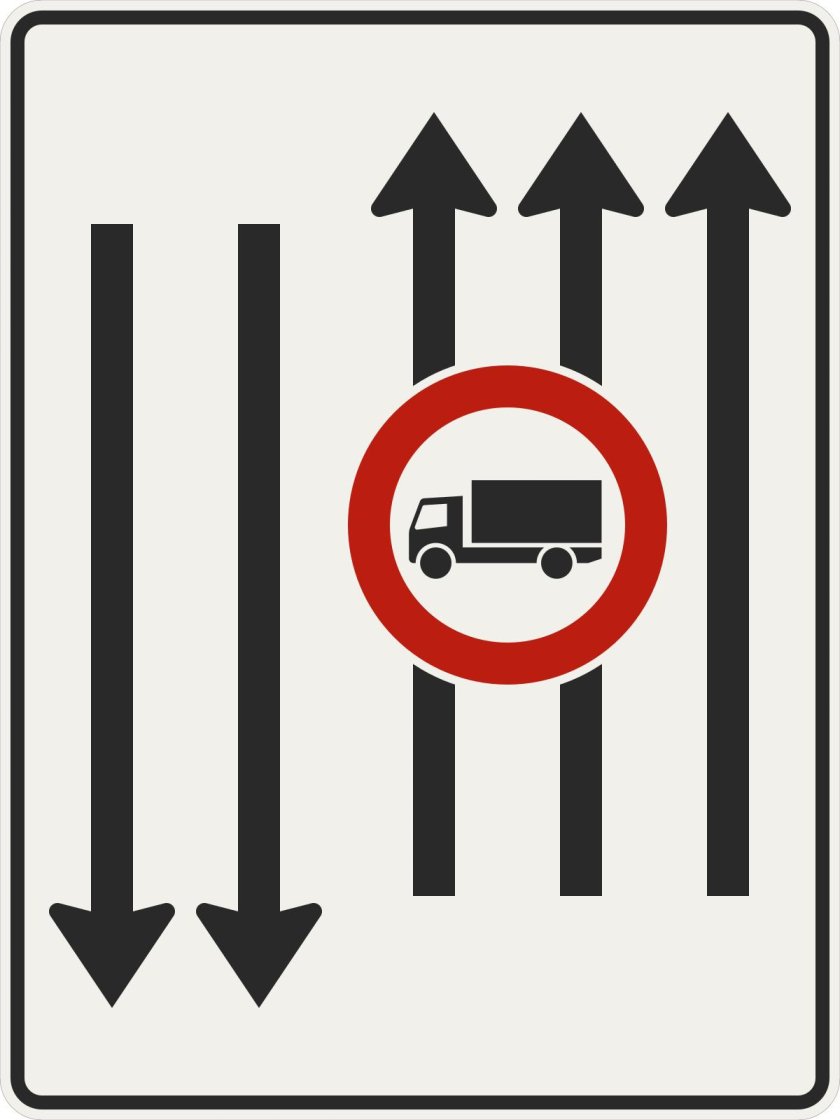 Знаки дорожного движения встречное движение