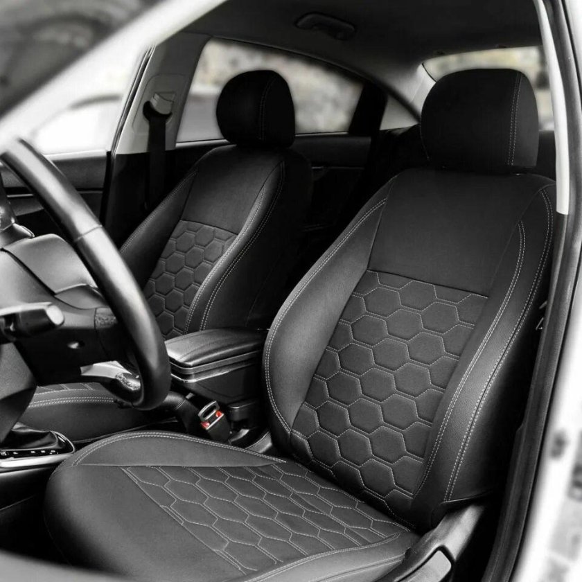 Чехлы из экокожи на Киа Рио 4