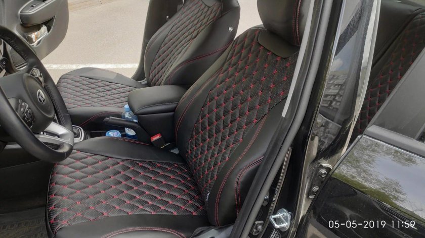 Киа Рио 4 чехлы ромб