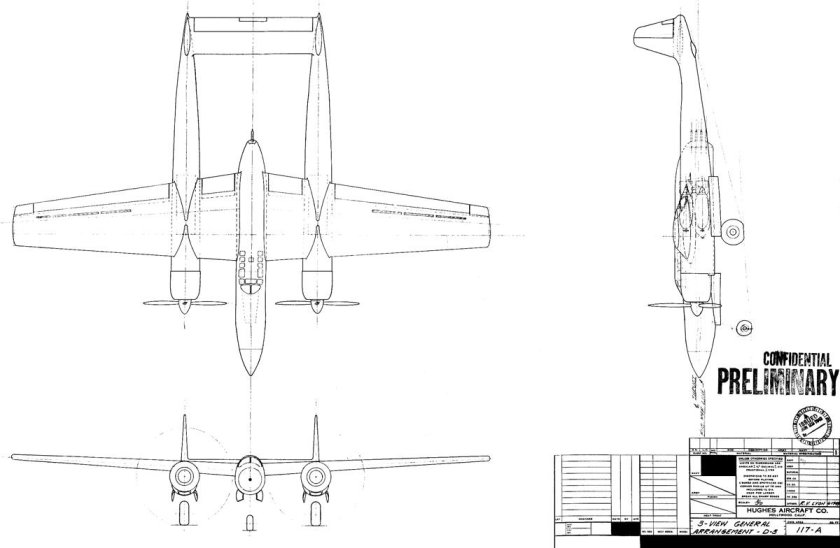 Hughes h-4 Hercules чертеж