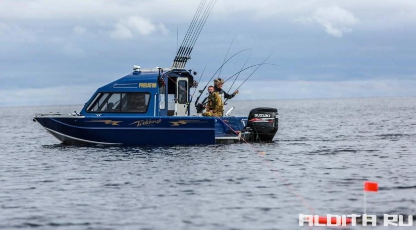 Катер полурубка Buster