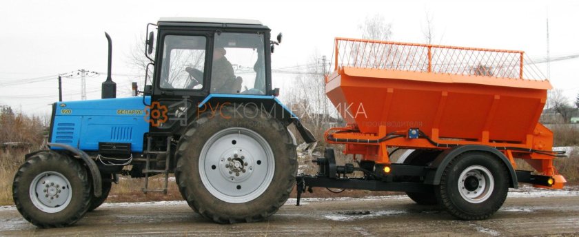 Пескоразбрасыватель прицепной для МТЗ-82